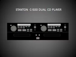 STANTON C-500 DUAL CD PLAYER