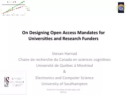 On Designing Open Access Mandates for Universities and Rese
