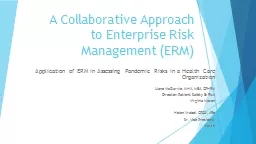 A Collaborative Approach to Enterprise Risk Management (ERM