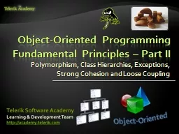 Object-Oriented Programming Fundamental Principles – Part