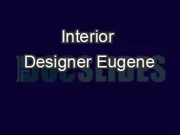 Interior Designer Eugene