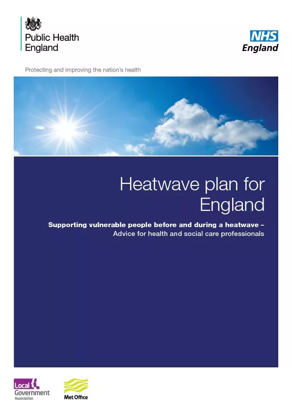 supporting vulnerable people before and during a heatwave – advic
