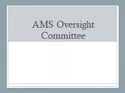AMS Oversight Committee