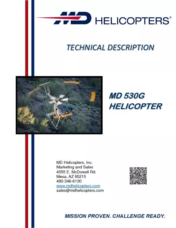 MD Helicopters, Inc. Marketing and Sales 4555 E. McDowell Rd. Mesa, AZ