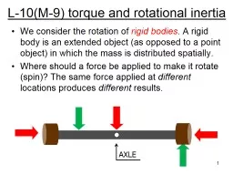L-10(M-9) torque and rotational inertia