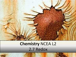 NCEA Chemistry 2.7