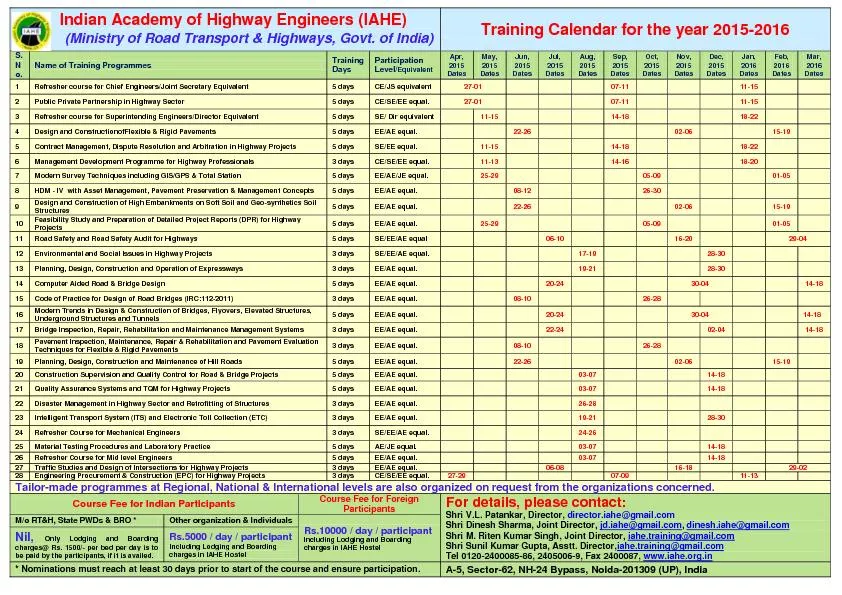 Indian Academy of Highway Engineers (IAHE)