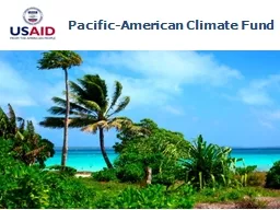 Pacific-American Climate Fund
