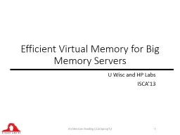 Efficient Virtual Memory for Big Memory Servers