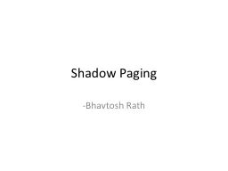 Shadow Paging