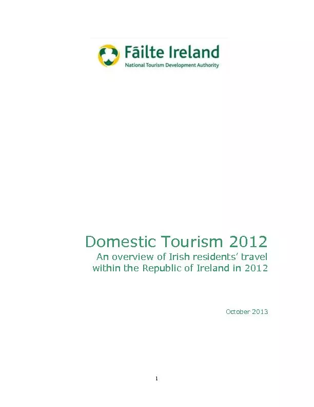 Domestic Tourism 201