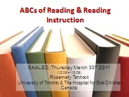 ABCs of Reading & Reading Instruction