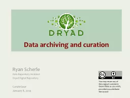 Data archiving and c