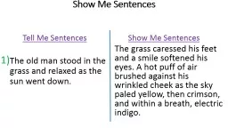 Show Me Sentences
