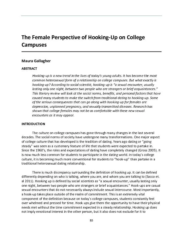 The Female Perspective of Hooking