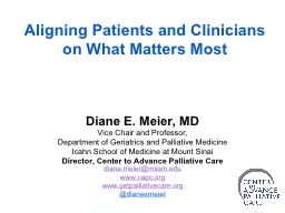 Aligning Patients and Clinicians on What Matters Most