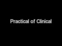 Practical of Clinical