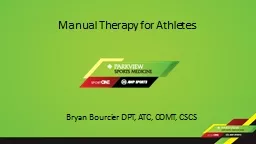 Manual Therapy for Athletes