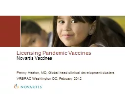 Licensing Pandemic Vaccines