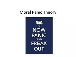Moral Panic Theory