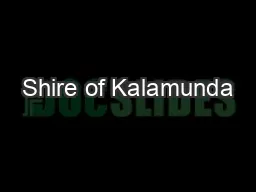 Shire of Kalamunda