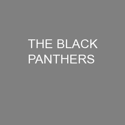 THE BLACK PANTHERS