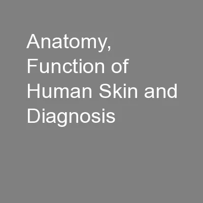 Anatomy, Function of Human Skin and Diagnosis