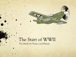 The Start of WWII