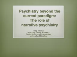 Psychiatry beyond the