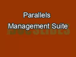 Parallels Management Suite