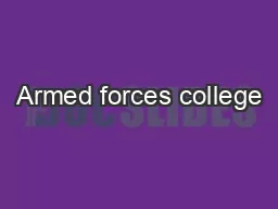 Armed forces college