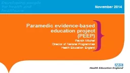 Paramedic evidence-based education