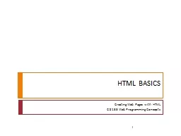 HTML Tables and Forms