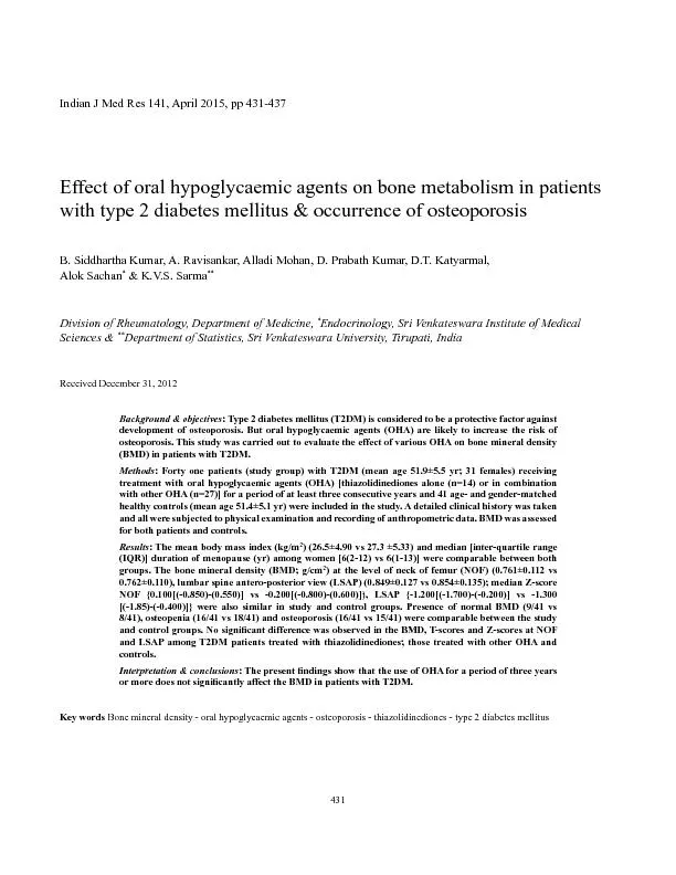 ffect of oral hypoglycaemic agents on bone metabolism in patients 
...