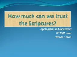 How much can we trust the Scriptures?