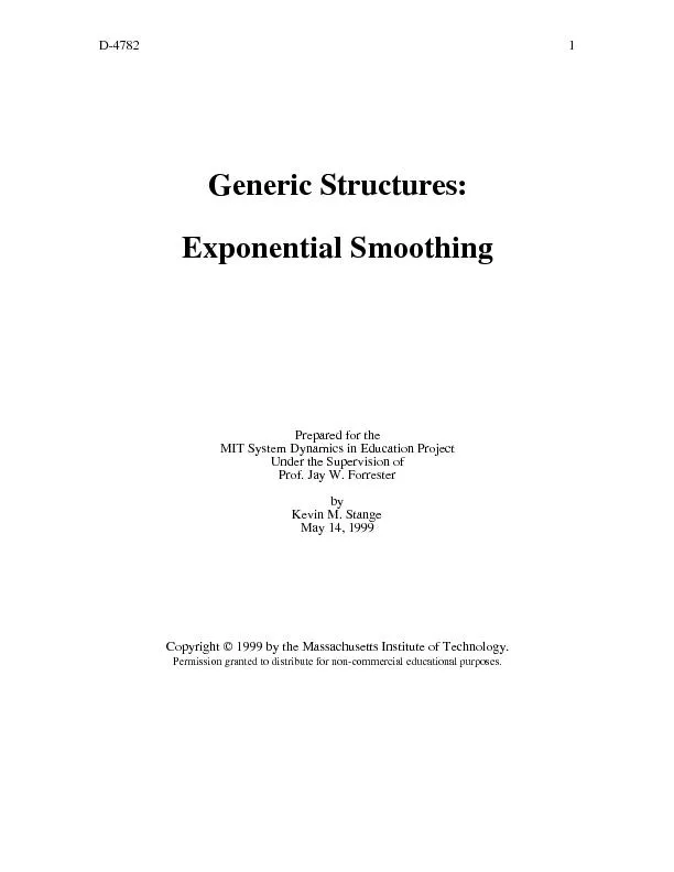 eneric Structures:ential Smoothing