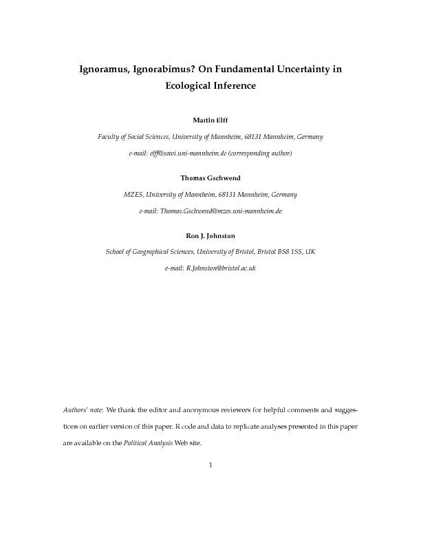 PDF-ABSTRACTModelsofecologicalinferencehavetorelyoncrucialassumptionsabout