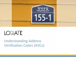 Understanding Address Verification