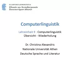 Computerlinguistik