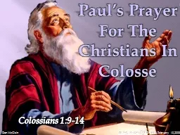 Paul’s Prayer For The Christians In