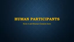 Human Participants