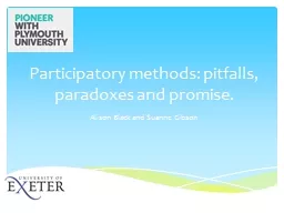 Participatory methods: pitfalls, paradoxes and promise.