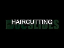 HAIRCUTTING