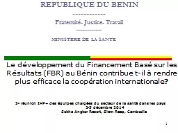 REPUBLIQUE DU BENIN