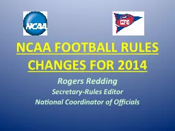 NCAA FOOTBALL RULES