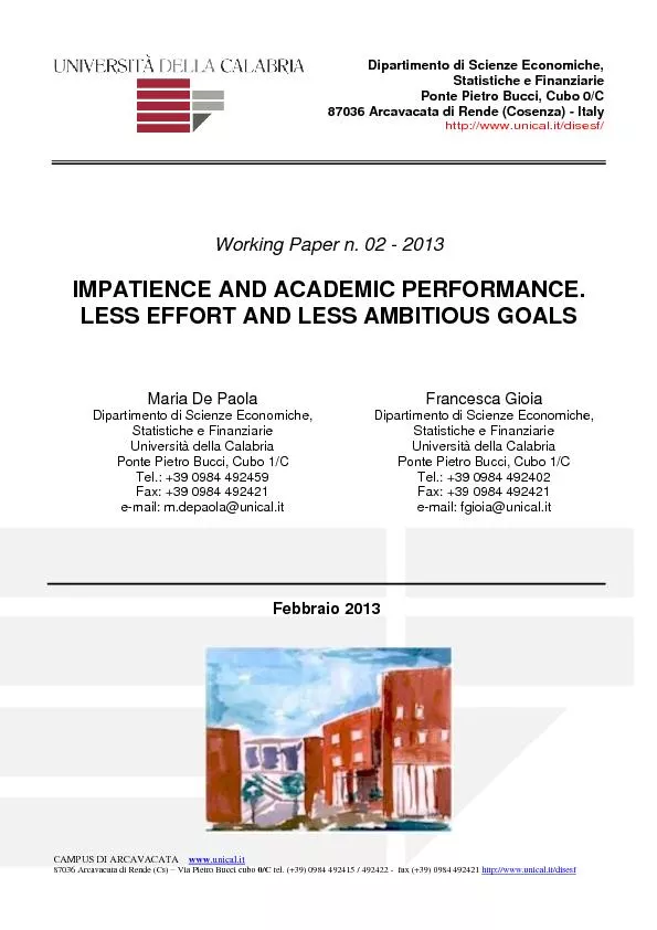 ience and Academic Performance