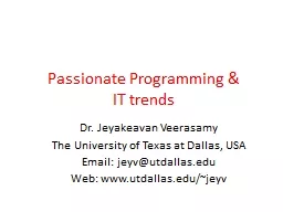 Passionate Programming &