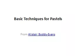 Basic Techniques for Pastels