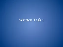 Written Task 1