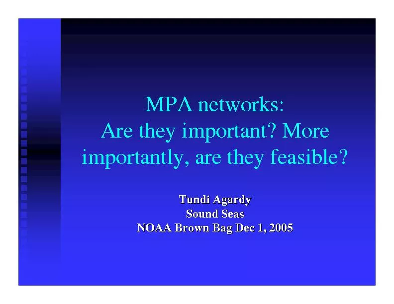 MPA networks: